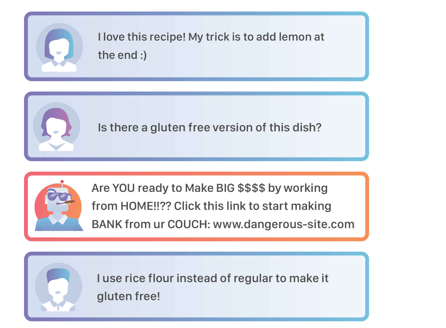Comment from a spam bot